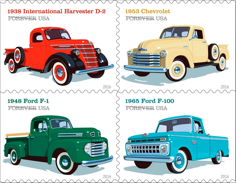 Illustration for article titled Gearheads Get Four Reasons To Appreciate Postage Stamps In 2016